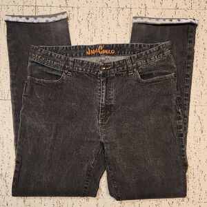 Krew Skateboard Jim Greco Black Sand Straight Leg Baggy Fit Jeans Vintage 2004